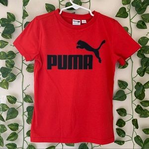 4/20 Boys red puma short sleeve shirt